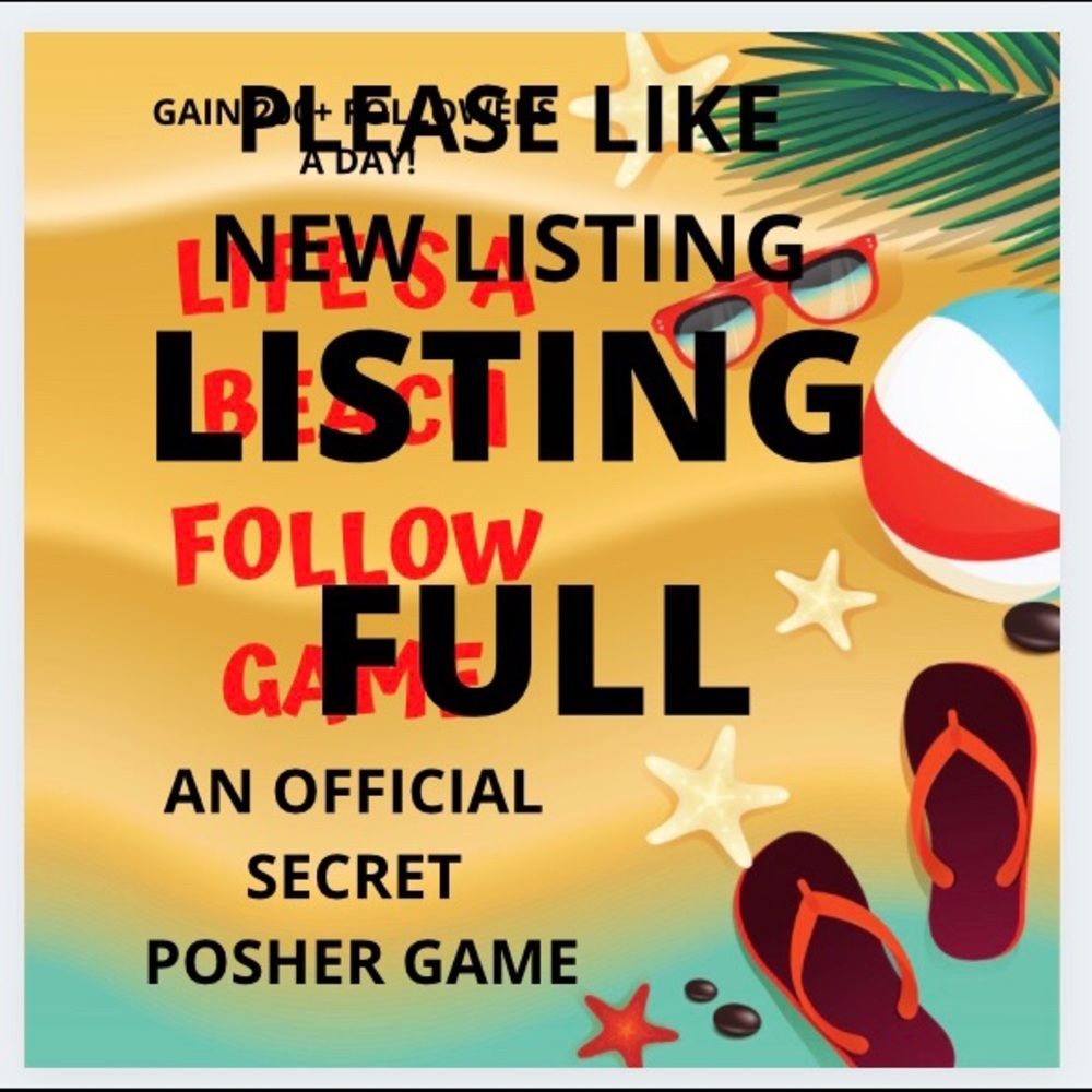LISTING FULL PLEASE LIKE NEW LISTING PLEASE UNLIKE